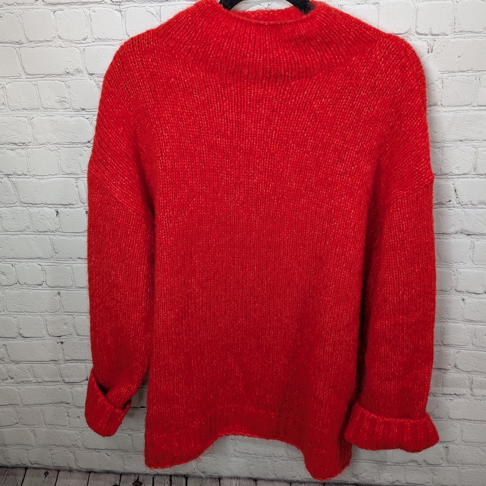 Sweaty Betty Vibrant Red Turtleneck Sweater